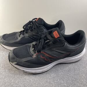 Saucony Cohesion 17 Black Red Accents Running Shoes S20944-101 Men's Size 12